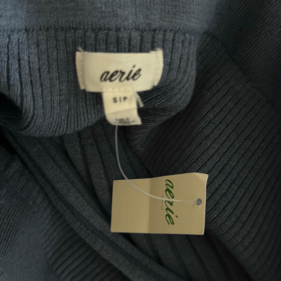 Aerie Take Charge Blue Sweater Skirt Medium New with tag - Picture 4 of 5